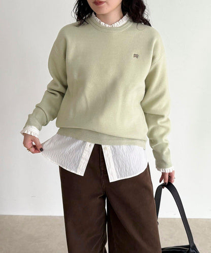 FR刺繡衛衣針織套頭衫