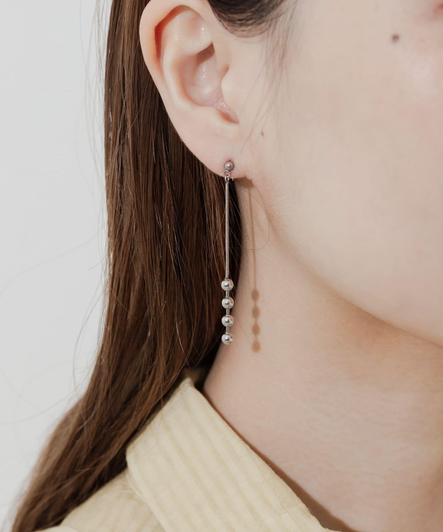 不鏽鋼金屬球鏈耳環