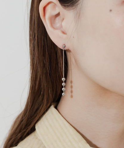 不鏽鋼金屬球鏈耳環