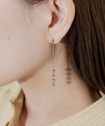 不鏽鋼金屬球鏈耳環