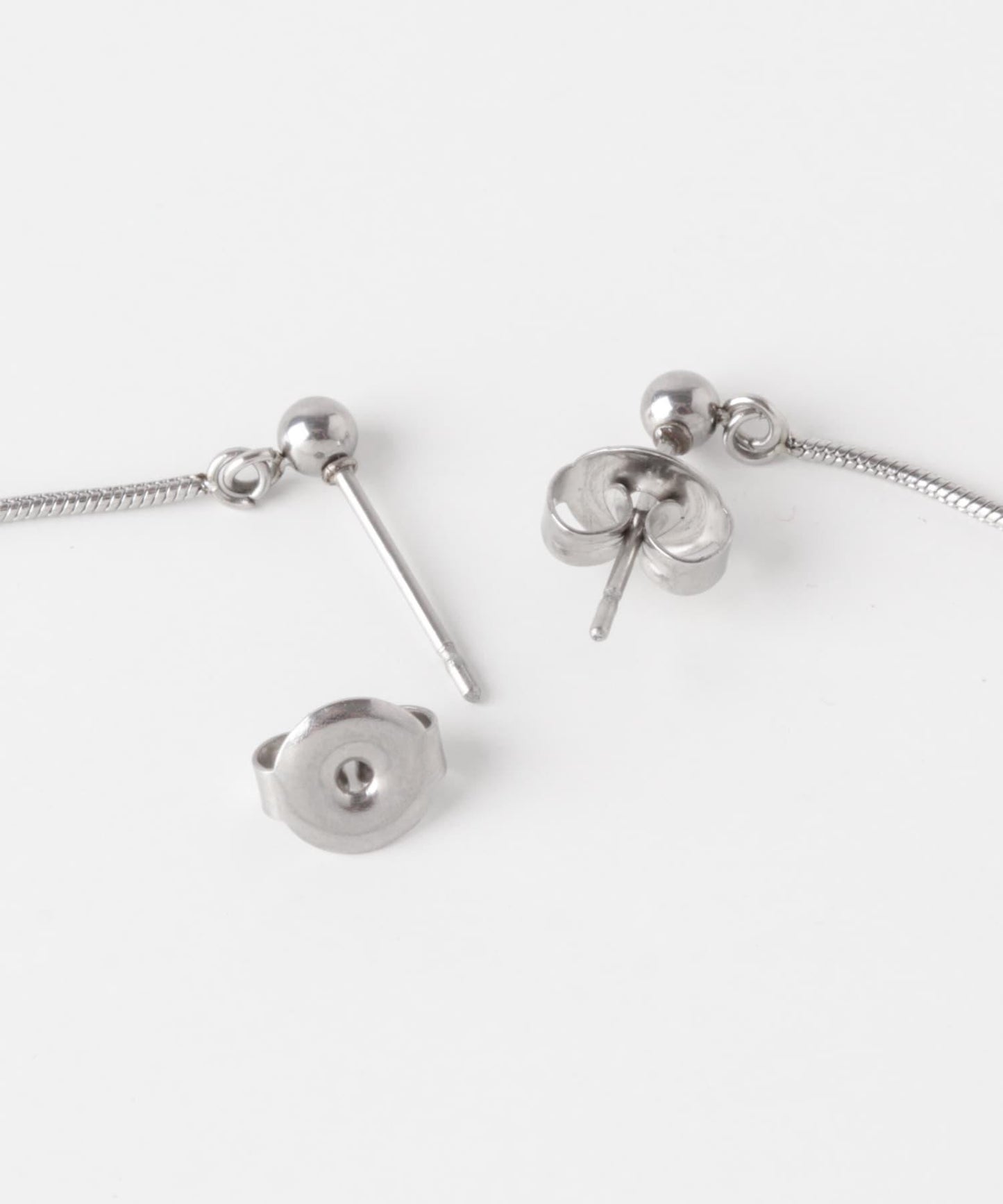 不鏽鋼金屬球鏈耳環