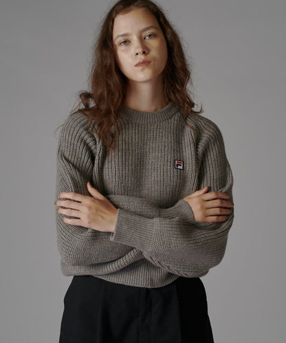 【FILA×Lui's】高領短款針織衫