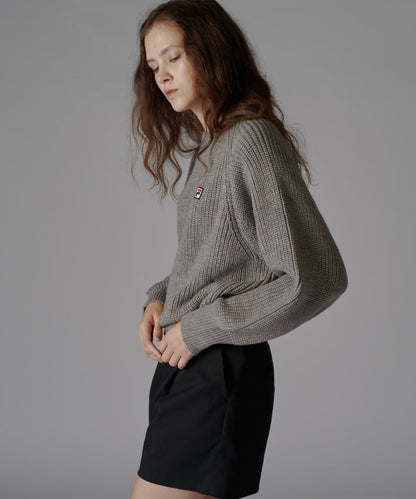【FILA×Lui's】高領短款針織衫