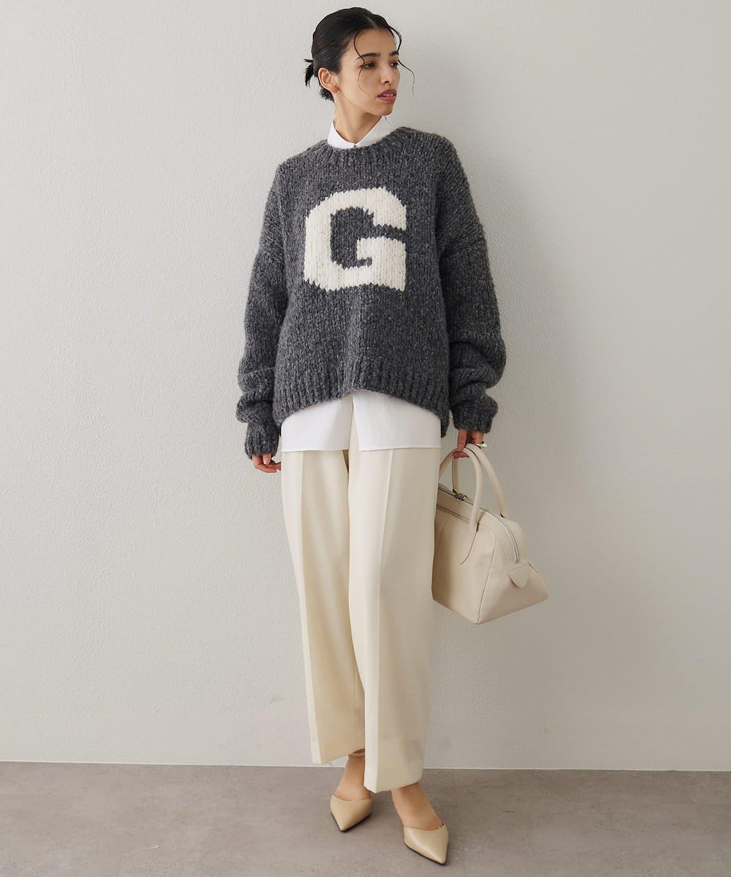 G手工編織套頭衫