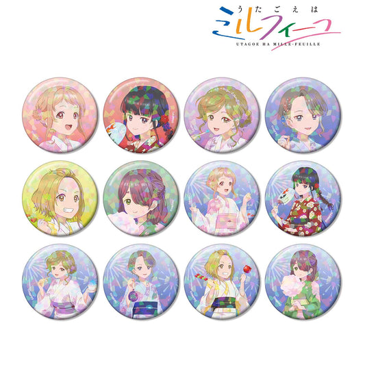 うたごえはミルフィーユ_新繪夏日祭典ver. 隨機全息徽章（單品/全套BOX）【BOX/12包入】