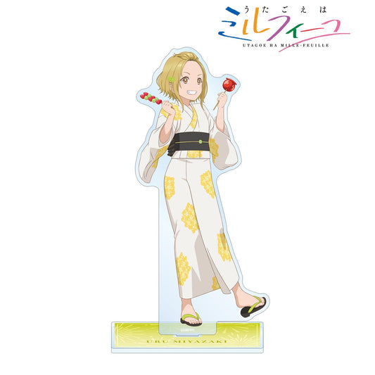うたごえはミルフィーユ_描き下ろし ウルル 夏祭りver. BIGアクリルスタンド 翻譯結果： うたごえはミルフィーユ_新繪製 ウ爾露 夏日祭典ver. 大號亞克力立牌