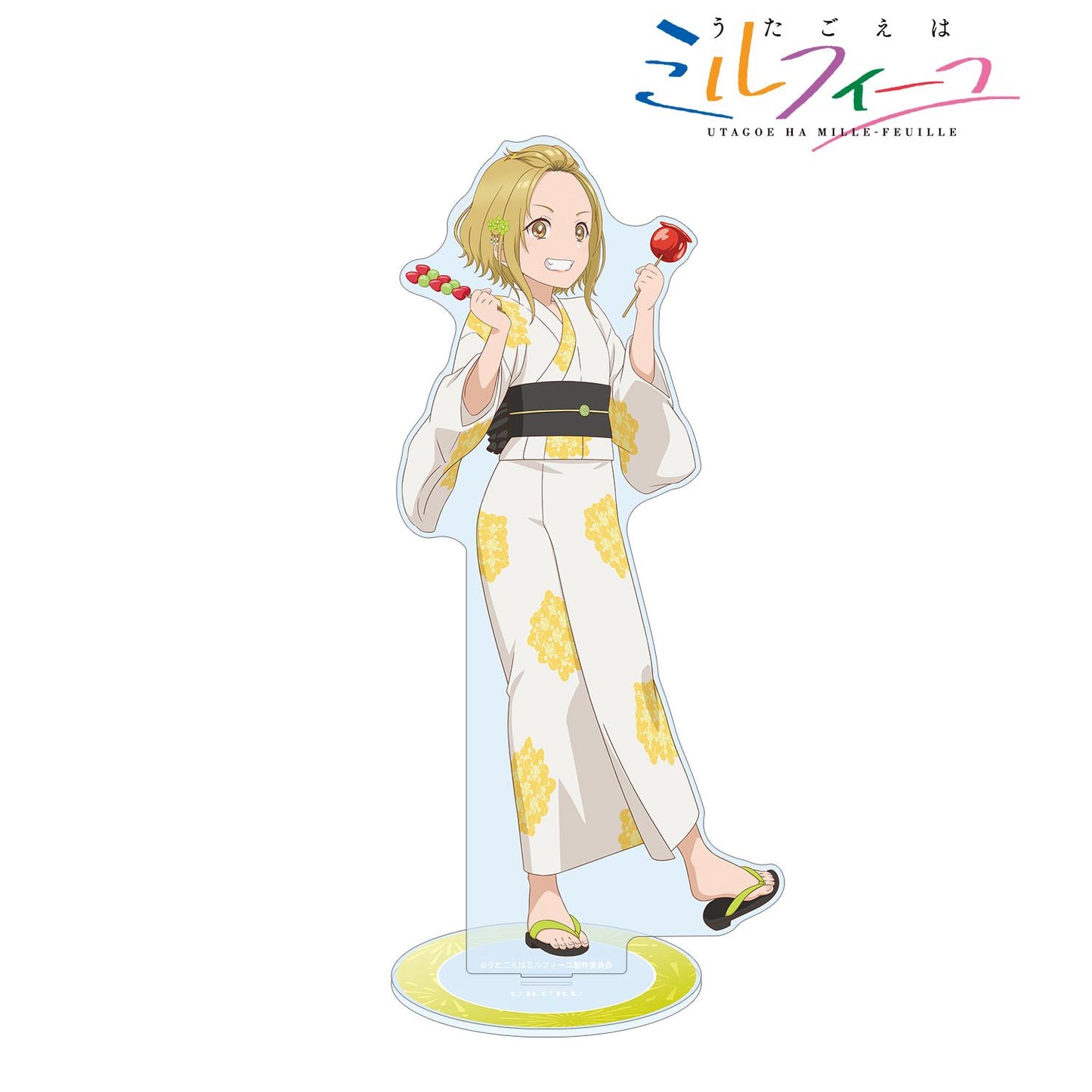 うたごえはミルフィーユ_描き下ろし ウルル 夏祭りver. 特大アクリルスタンド 翻譯結果： うたごえはミルフィーユ_新繪製 ウルル 夏日祭典ver. 超大號亞克力立牌