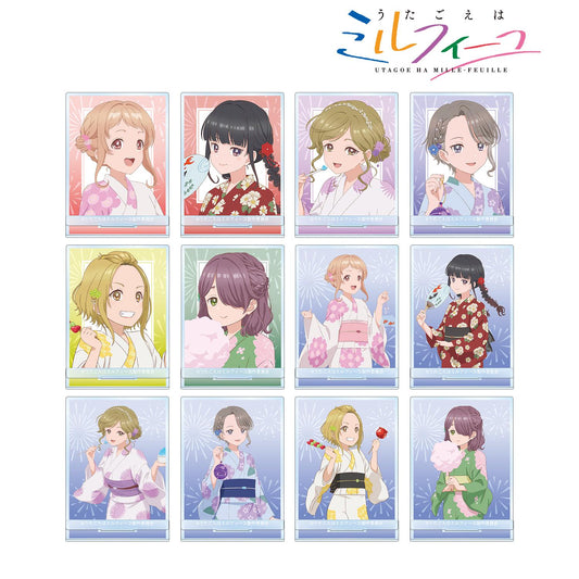 うたごえはミルフィーユ_新繪夏日祭典ver. 隨機亞克力立牌（單品/全套BOX）【BOX/12包入】