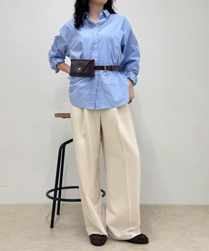 附皮革收納包腰帶