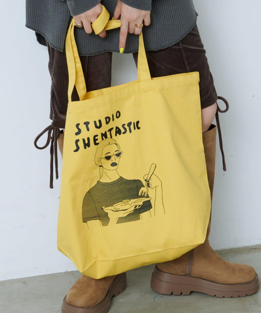 【WHIMSIC】Shentastic Studio絲網印刷手提包