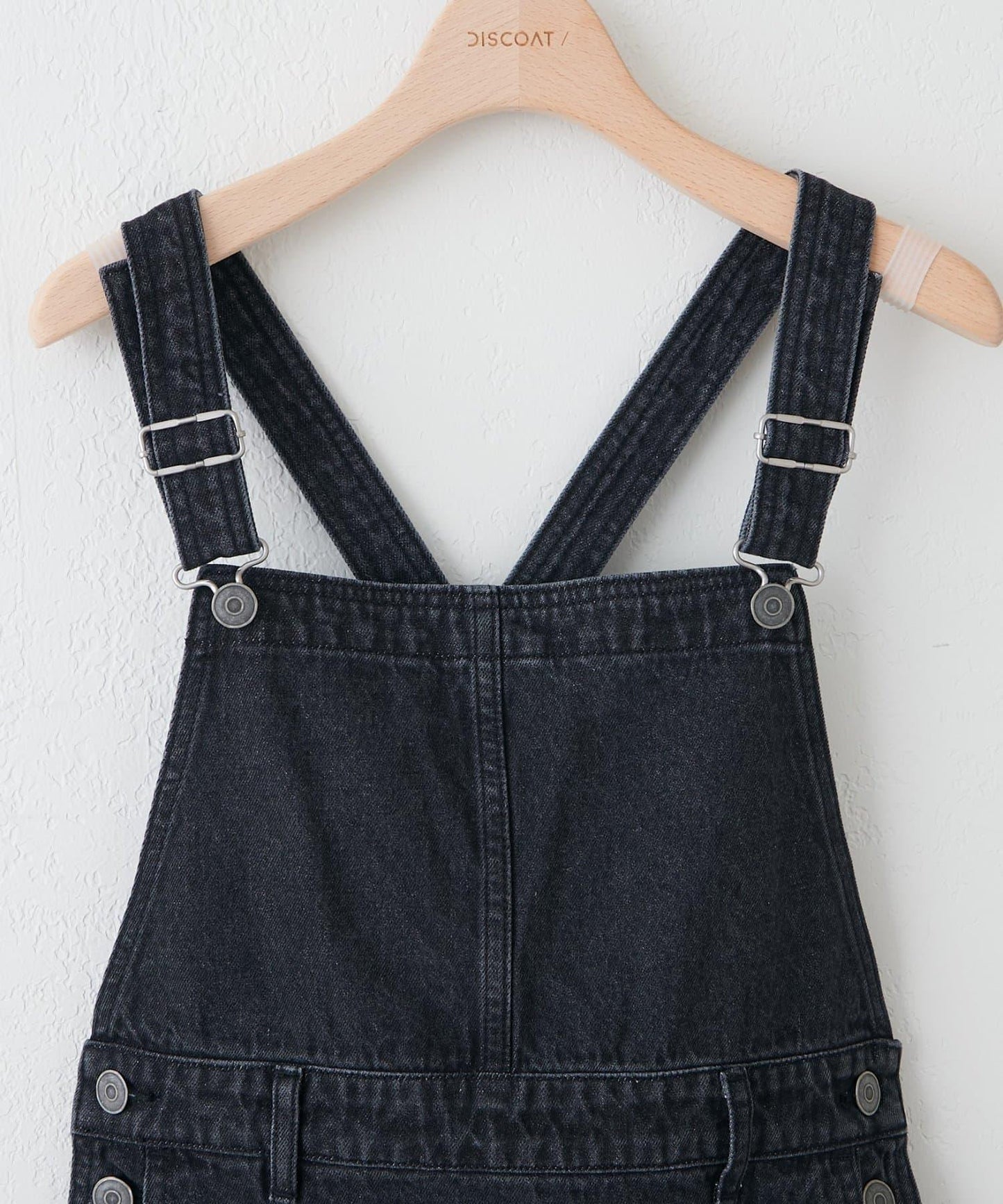 【Discoat】牛仔迷你揹帶裙