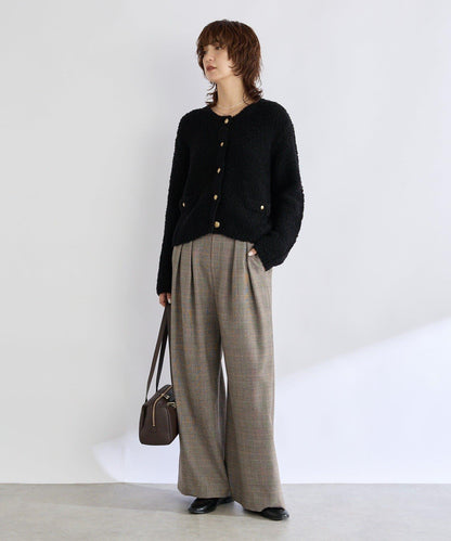 【顯瘦款】保暖打褶寬腿西裝褲/預計10月下旬發貨