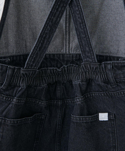 【Discoat】牛仔迷你揹帶裙