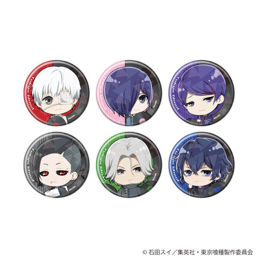 東京喰種 57mm 鐳射徽章 04/全套（共6款）（Q版角色插畫）【全套/6個裝】