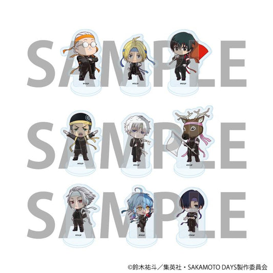 SAKAMOTO DAYS 亞克力迷你立牌08/應援團版 全套（共9種）（Q版角色插畫）【BOX/9個裝】