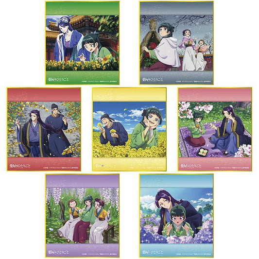 《藥屋少女的呢喃》迷你色紙收藏vol.2（水仙、寒牡丹、臘梅、油菜花、櫻花、紫藤花、繡球花）【BOX／7包入】