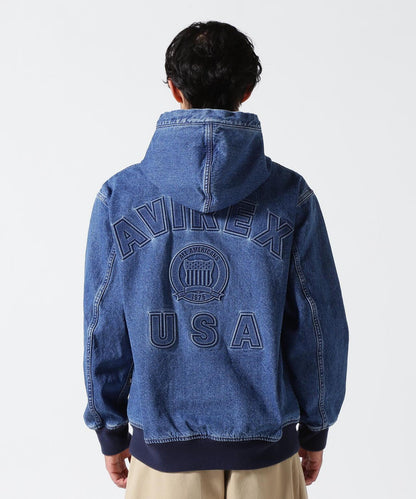 《直営店限定》DENIM SIGNATURE LOGO 衛衣 / 牛仔標誌連帽衛衣