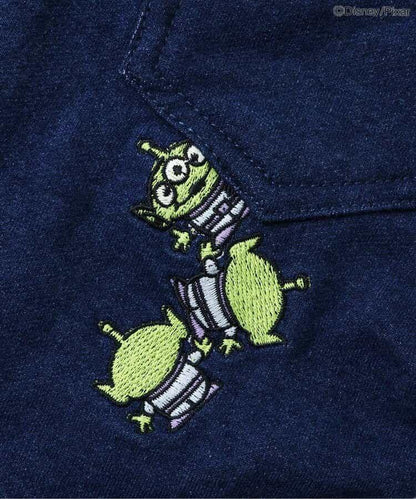 迪士尼角色/玩具總動員 刺繡九分束腳褲