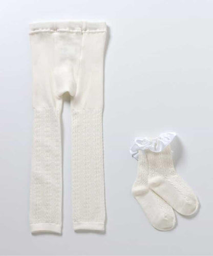 打底褲·荷葉邊短襪套裝