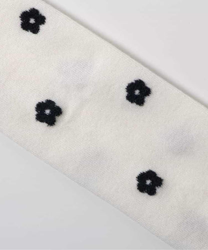 愛心花朵圖案打底褲