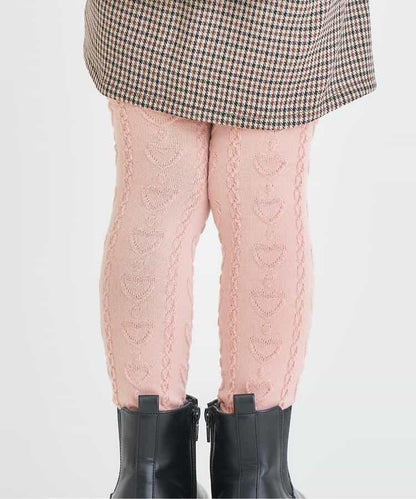 愛心麻花紋打底褲