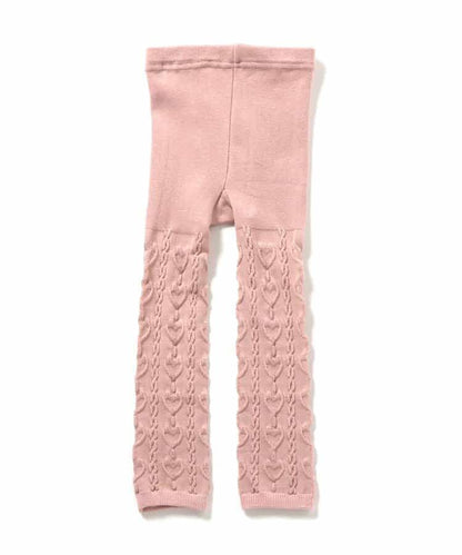 愛心麻花紋打底褲