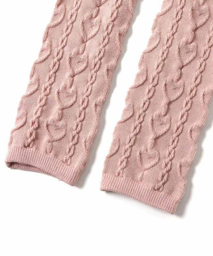 愛心麻花紋打底褲