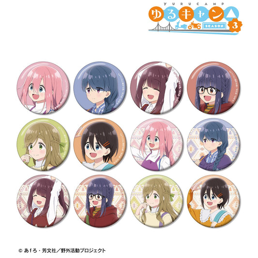 《搖曳露營》SEASON3 繪製版 步行ver. 隨機徽章【全套BOX/12個裝】
