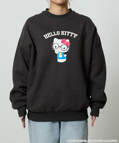 HELLO KITTY/《Hello Kitty》眼鏡 學院風衛衣