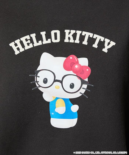 HELLO KITTY/《Hello Kitty》眼鏡 學院風衛衣