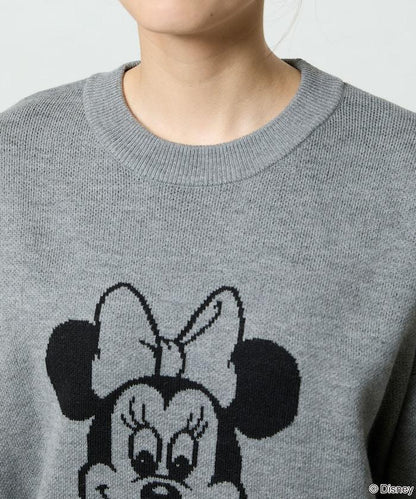 Minnie Mouse/米妮/雙面提花針織衫