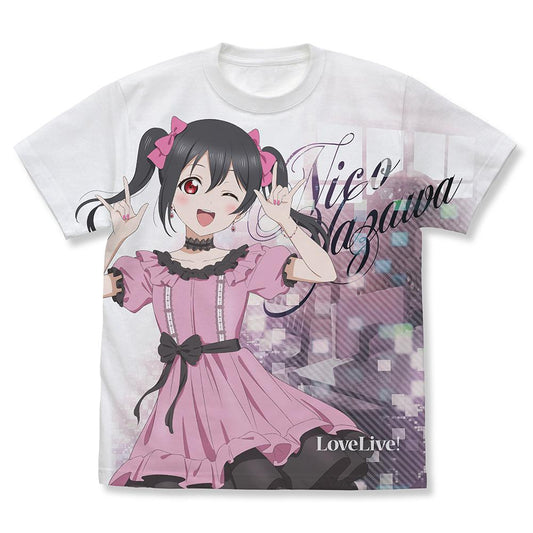 LoveLive! M碼 矢澤妮可 全幅印花T恤 派對禮服2025版/白色