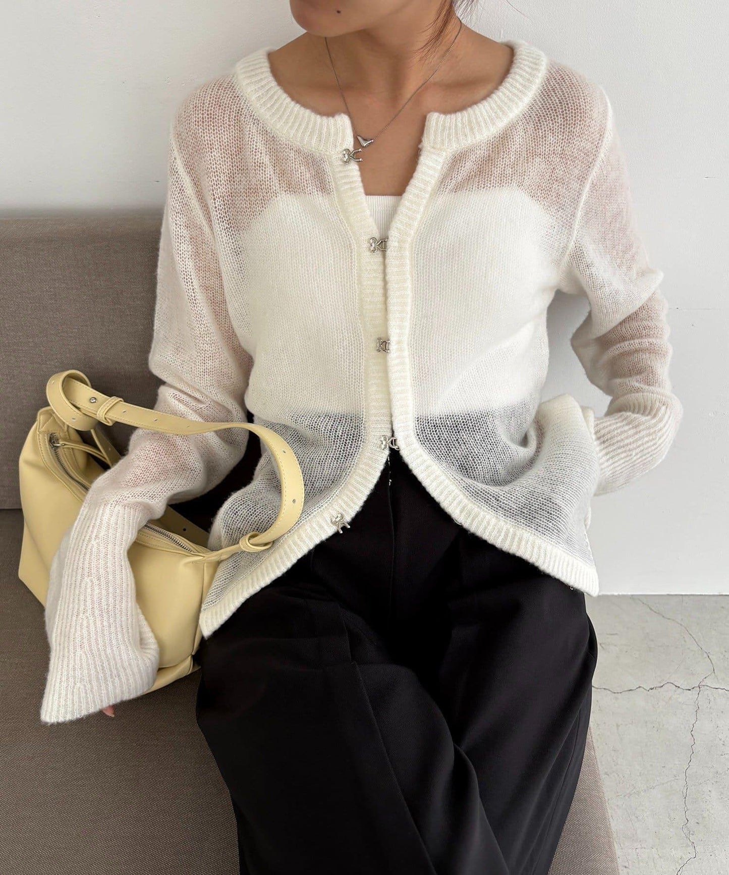 【CAPRICIEUX LE'MAGE】天絲羊毛扣式開衫