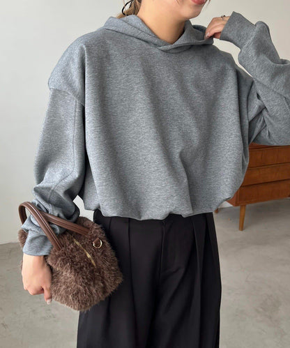 【輕量】泡泡袖連帽衫