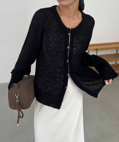 【CAPRICIEUX LE'MAGE】天絲羊毛扣式開衫