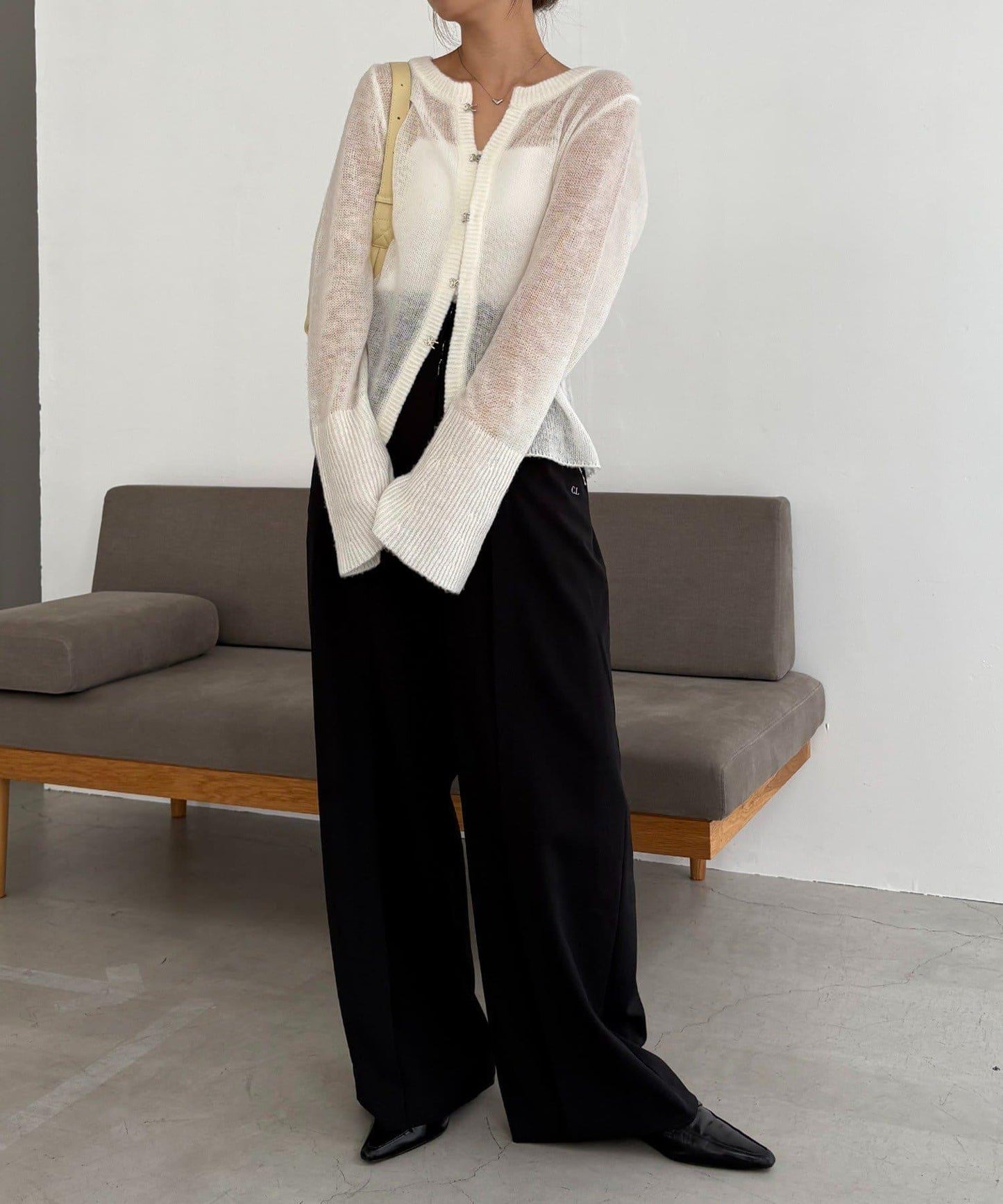 【CAPRICIEUX LE'MAGE】天絲羊毛扣式開衫