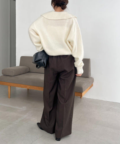 【優質穿著感】WOOL100仿貂絨開衫