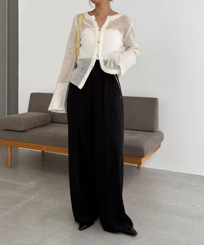 【CAPRICIEUX LE'MAGE】天絲羊毛扣式開衫