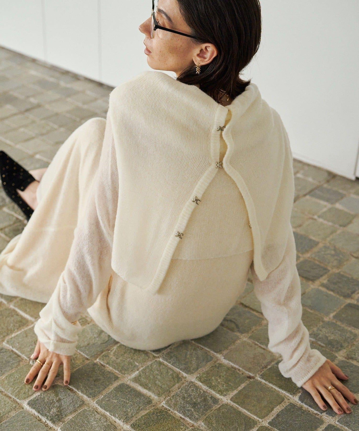 【CAPRICIEUX LE'MAGE】天絲羊毛扣式開衫