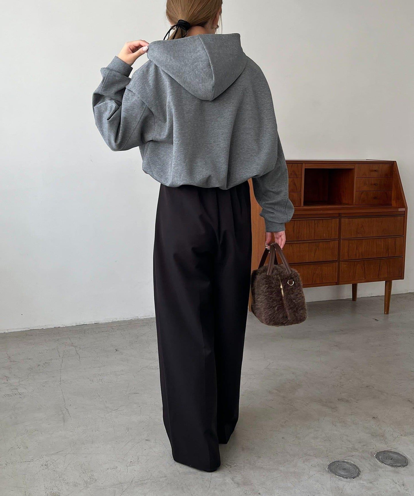 【輕量】泡泡袖連帽衫