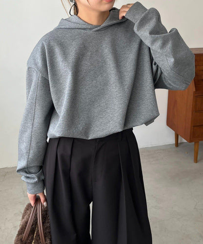 【輕量】泡泡袖連帽衫