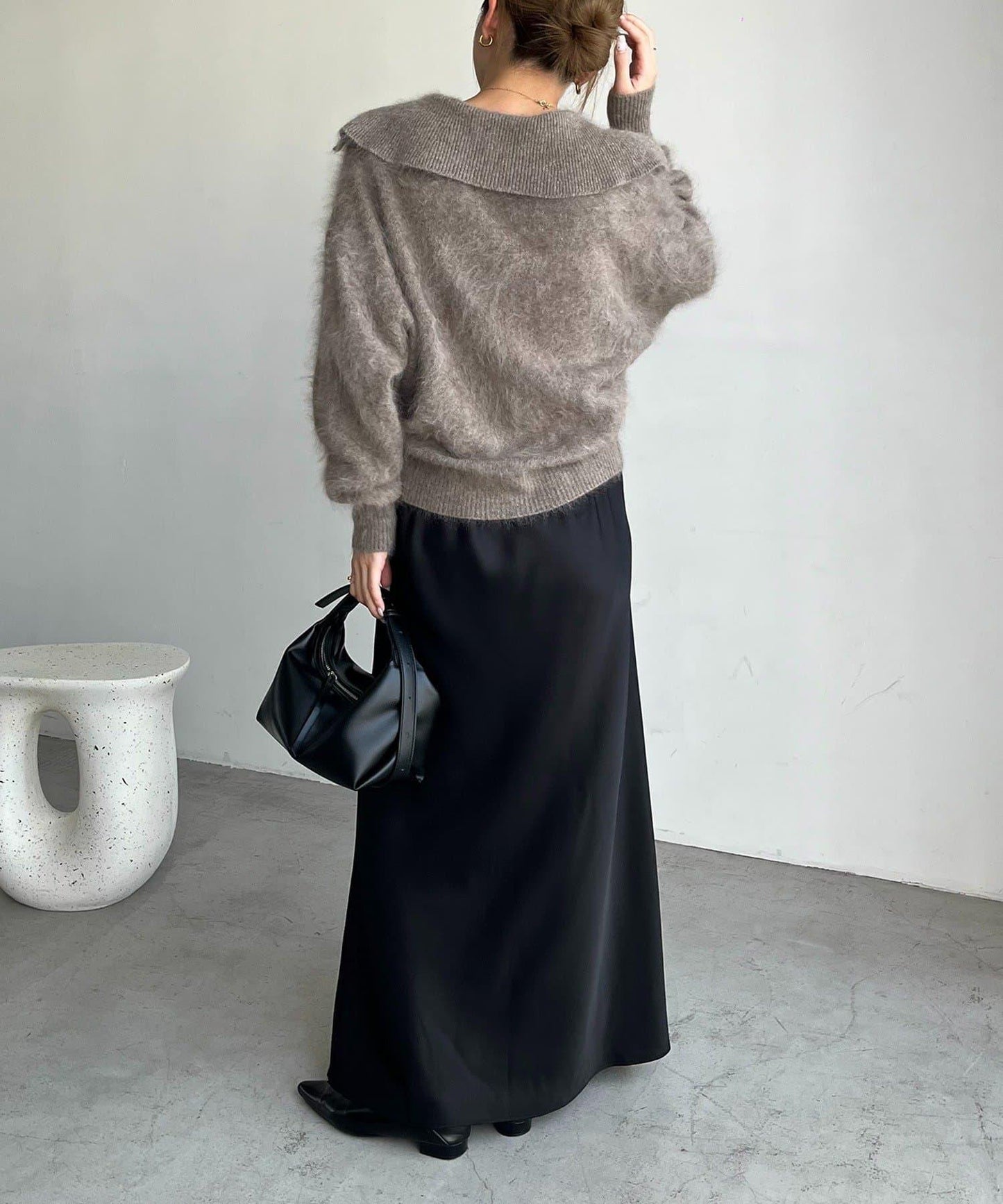 【優質穿著感】WOOL100仿貂絨開衫
