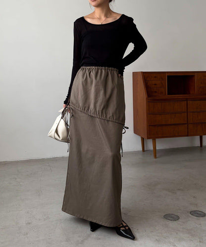 【CAPRICIEUX LE'MAGE】不對稱兩穿吊帶連衣裙