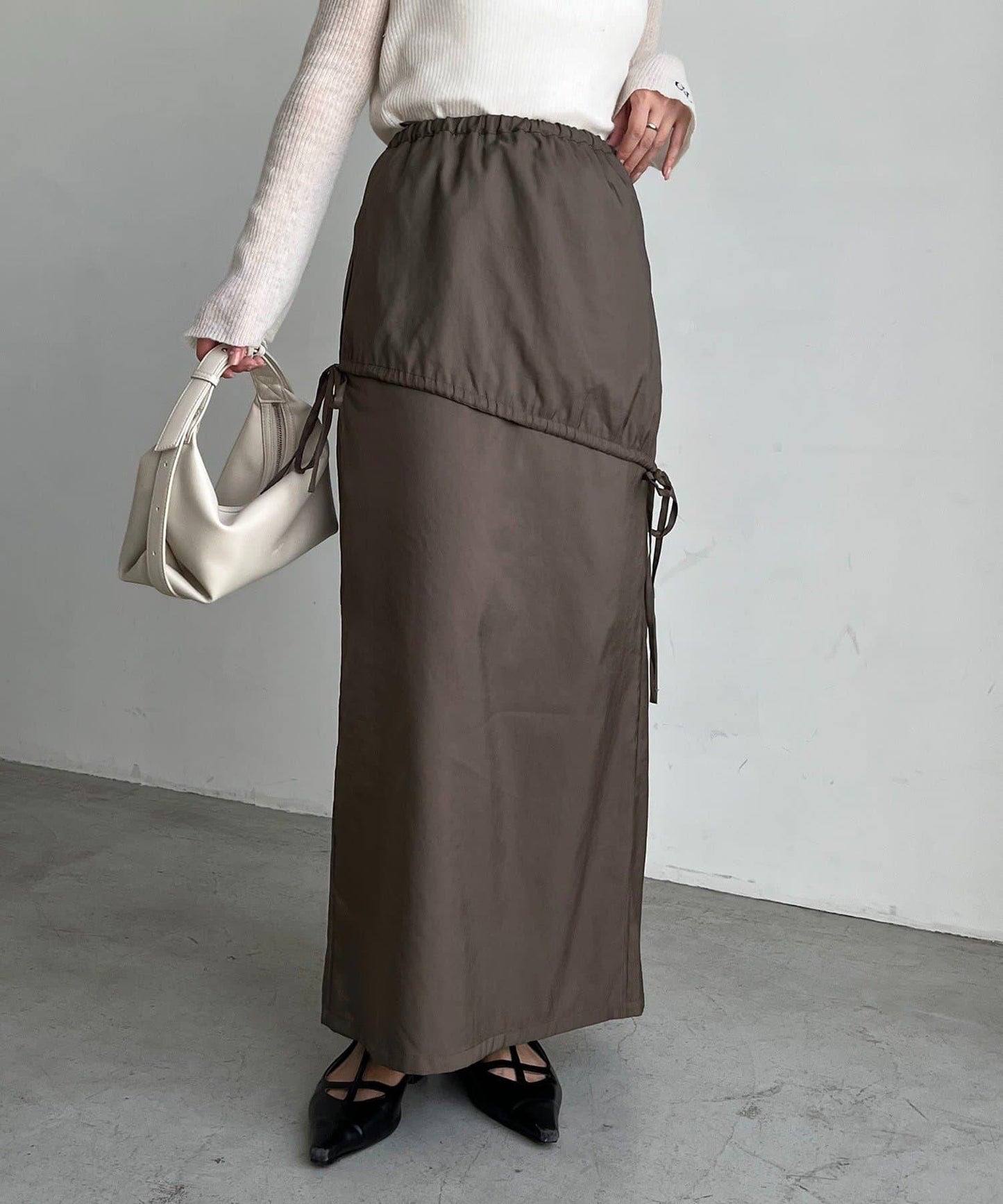 【CAPRICIEUX LE'MAGE】不對稱兩穿吊帶連衣裙