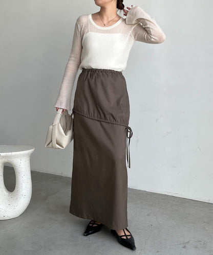 【CAPRICIEUX LE'MAGE】不對稱兩穿吊帶連衣裙