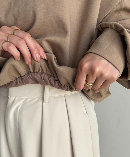 【輕量】泡泡袖連帽衫