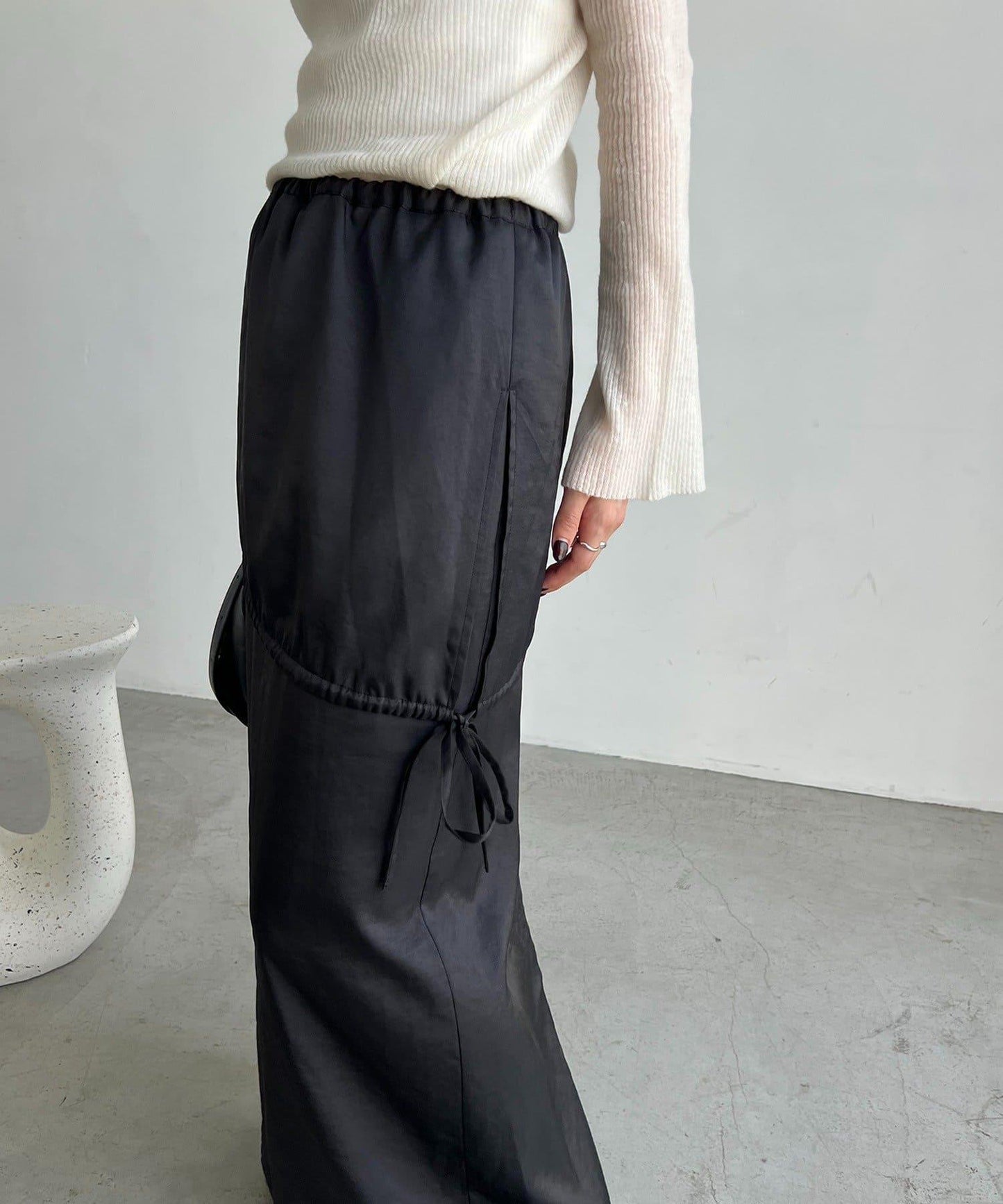 【CAPRICIEUX LE'MAGE】不對稱兩穿吊帶連衣裙