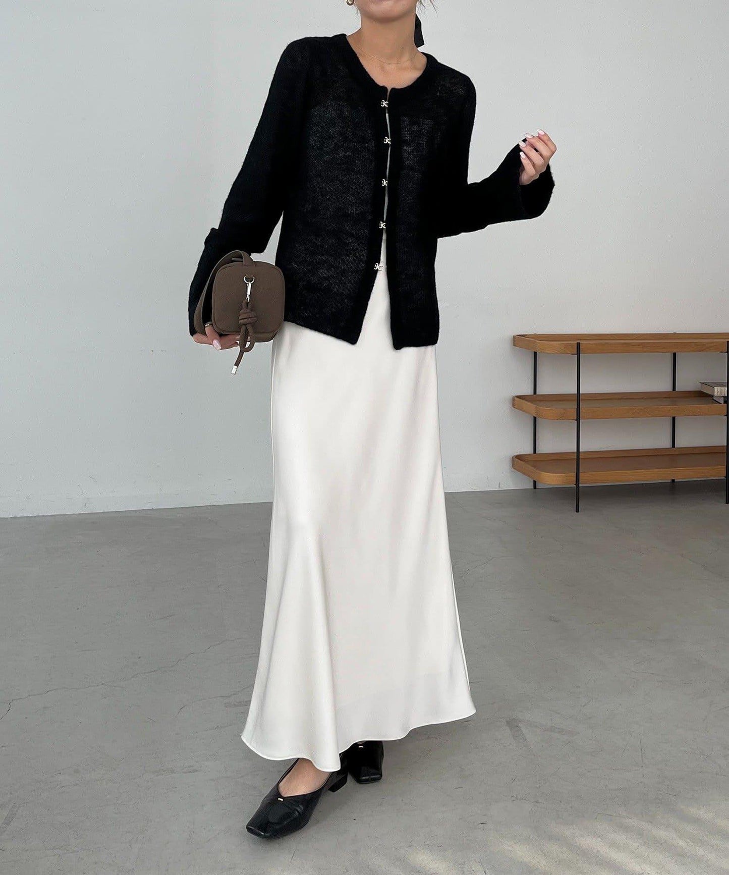 【CAPRICIEUX LE'MAGE】天絲羊毛扣式開衫