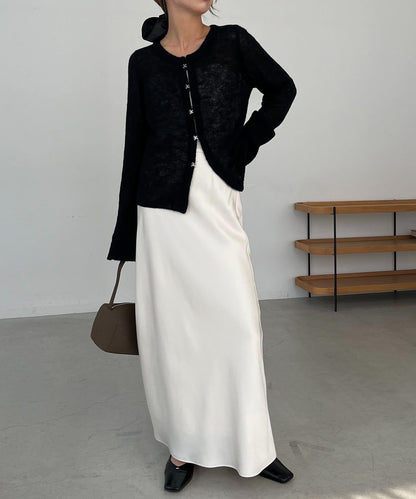 【CAPRICIEUX LE'MAGE】天絲羊毛扣式開衫