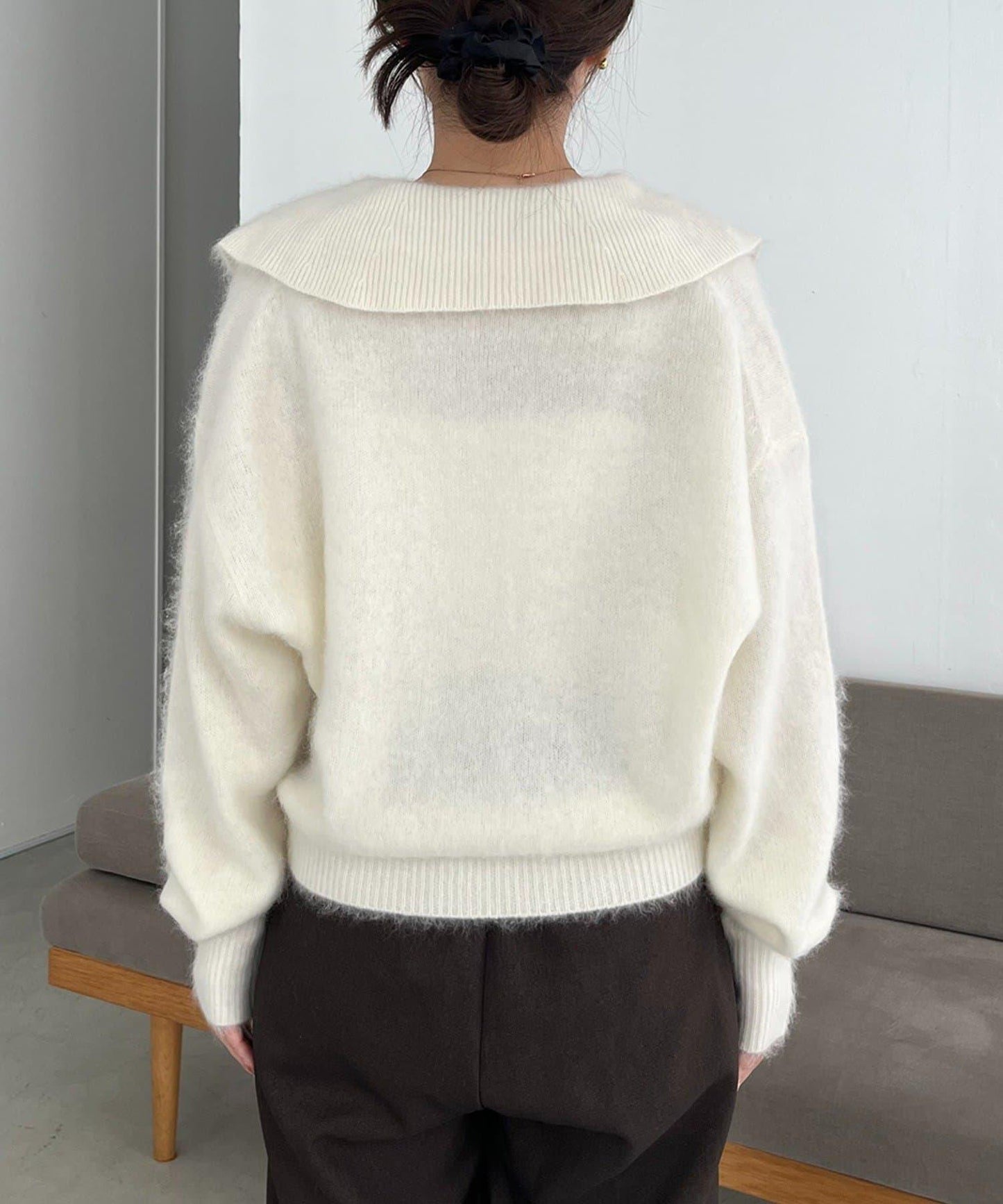 【優質穿著感】WOOL100仿貂絨開衫